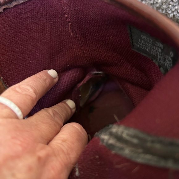 Vintage American Eagle Leather Lug Sole Boots. Made in Portugal. Y2K. Work boots - Picture 14 of 17